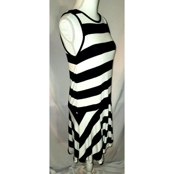Loft A-line Sheath Striped Knit Sleeveless Dress - Size Small - Picture 2 of 8